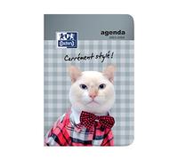 Oxford - Agenda escolar diaria de mascotas graciosas, 2017-2018, 1 día por página, 352 páginas, 12 x 18 cm, perro (idioma español no garantizado) - En idioma Francés