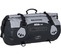 Oxford Aqua T50 - Bolsa impermeable para bicicleta, color negro y gris
