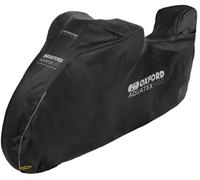 Aquatex Pro Topbox Cover CV234 | Protección Impermeable para Scooter de Motocicleta con Caja Superior, pequeña, Color Negro