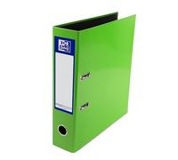 Oxford Archivador de palanca A4 premium, color verde brillante, resistente