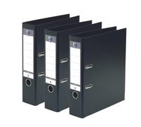 Oxford - Archivadores con palanca (3 unidades, A4, XL, 80 mm, 2 anillas, capacidad 750 hojas, cubierta de polietileno)