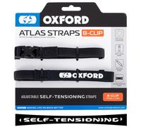 Oxford Atlas B-Clip 17mm Correas de cierre, negro, Talla 120 cm