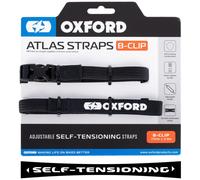 Oxford Atlas B-Clip 17mm Correas de cierre, negro, Talla 200 cm
