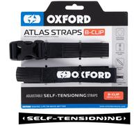 Oxford Atlas B-Clip 26mm Correas de cierre, negro, tamaño 80 cm