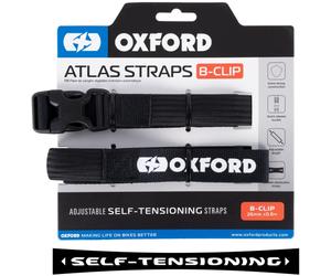 Oxford Atlas B-Clip 26mm Correas de cierre, negro, tamaño 80 cm