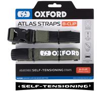 Oxford Atlas B-Clip 26mm Correas de cierre, verde, Talla 200 cm