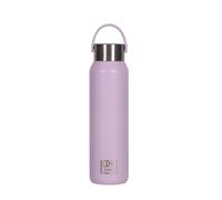 Oxford B-2GO Botella de agua térmica, Recubrimiento Cerámico, Térmica hasta 24h Frío y 12h Calor, 600 ml, Asa Superior, Color Malva