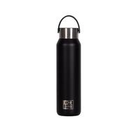 Oxford B-2GO Botella de agua térmica, Recubrimiento Cerámico, Térmica hasta 24h Frío y 12h Calor, 600 ml, Asa Superior, Color Negra
