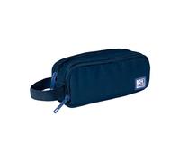 Oxford B-Smart, Estuche Escolar 3 Compartimentos, Goma Elástica, Material Reciclado RPET, Color Azul Marino