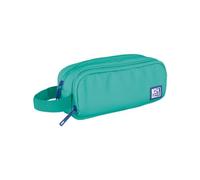 Oxford B-Smart, Estuche Escolar 3 Compartimentos, Goma Elástica, Material Reciclado RPET, Color Ice Mint
