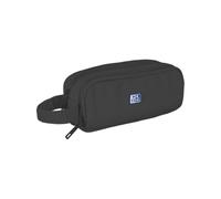 Oxford Estuche escolar B-Smart 3 compartimentos, goma elástica, material reciclado RPET Negro