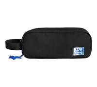 Oxford B-Smart, Estuche escolar 3 compartimentos, Goma Elástica, Material Reciclado RPET, Color Negro