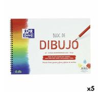 Oxford Bloc de Dibujo Blanco A4+ 20 Hojas (5 Unidades)