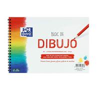 Oxford Bloc Dibujo A5 Tapa Blanda/Contratapa rígida 20 Hojas 130 gr Liso con Espiral