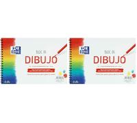Oxford Bloc Dibujo A5 Tapa Blanda/Contratapa rígida 20 Hojas 130 gr Liso con Espiral (Paquete de 2)