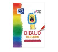 Oxford - Bloc dibujo infantil A3, tapa blanda, contratapa rígida, 20 hojas encoladas, 90 gr