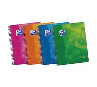 Cuaderno Espiral Oxford Tapa Plastico Papel Optik A4 120F + 50% c/3 Separadores Quadricula 5 M