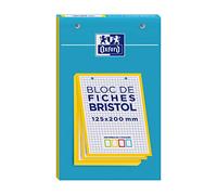 OXFORD Bloque de 30 enchufes Bristol 125X200 perforados Q5/5 amarillo