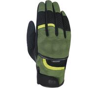 Oxford Brisbane Air Guantes de motocicleta, negro-verde, tamaño S para Hombres