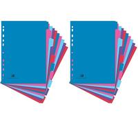 Oxford Campus - Separadores para archivador, tamaño A4, 10 unidades (Paquete de 2)