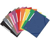 Oxford, Carpeta A4+ de Gomas 3 Solapas, Colores Surtido (Paquete de 6)