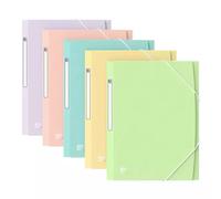 Oxford: Carpeta con elástico A4 de colores pastel - varios