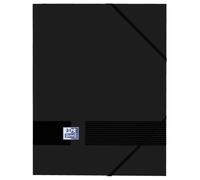 Oxford Carpeta Con Gomas Live&Go 3 Solapas Lomo Ampliable 30Mm A4+ Plástico Opaco Negro