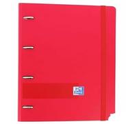Oxford Carpeta de Anillas EuropeanBinder Rojo A4+ (4 Unidades)