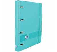 Oxford Carpeta de Anillas Live & Go Azul A4+ (4 Unidades)
