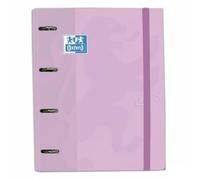 Oxford Carpeta de Anillas Touch Malva A4+ (4 Unidades)