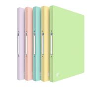 Oxford Carpetas de 2 anillas Urban A4, lomo 20mm, opaca, Pack de 5, colores pastel