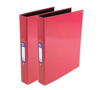 Oxford Carpetas de anillas A4 de alta calidad, color rosa, paquete de 2 carpetas