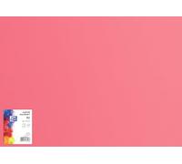 OXFORD Cartón de dibujo de 50 x 70 cm/cartón para manualidades, DIN B2, cartón B2, papel para manualidades, 225 g/m², cartón Bristol, 25 hojas, color rosa, 25 unidades