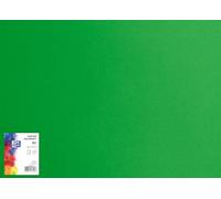 OXFORD Cartón de dibujo de 50 x 70 cm/cartón para manualidades, DIN B2, cartón B2, papel para manualidades, 225 g/m², cartón Bristol, 25 hojas, color verde, 25 unidades