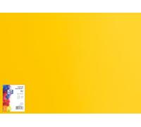 OXFORD Cartón de dibujo de 50 x 70 cm/cartón para manualidades, DIN B2, cartón B2, papel para manualidades, 225 g/m², cartón Bristol, 25 hojas, color amarillo oscuro, 25 unidades