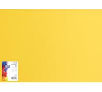 OXFORD Cartón de dibujo de 50 x 70 cm/cartón para manualidades, DIN B2, cartón B2, papel para manualidades, 225 g/m², cartón Bristol, 25 hojas, color amarillo, 25 unidades