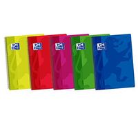 Oxford Classic 400042330 - Pack de 5 cuadernos espiral con tapa de plástico, Fº