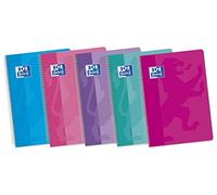 Oxford Classic 400072718 - Pack de 5 cuadernos espiral de tapa blanda, Fº