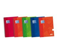 Oxford Classic Pack de 5 cuadernos extradura espiral y tapa 4ª, 1 línea C/M