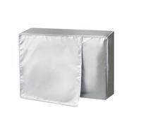 Oxford Cloth - Cubierta para aire acondicionado al aire libre, impermeable, a prueba de polvo, para unidades 1P, 1,5P, 2P, 3P, plata, 75 x 26 x 57 cm a 105 x 40 x 75 cm