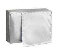 Oxford Cloth - Funda impermeable para aire acondicionado para unidad exterior con protección solar, cubierta antipolvo de poliéster plateado, compatible con unidades 1P a 3P