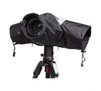 Oxford Cloth - Protector de lluvia para cámara (45 x 35 cm, ventana | Protección impermeable, ventana de visualización clara, mangas dobles ajustables, se adapta a DSLR SLR