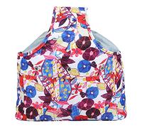 Oxford Cloth Storage Bag Portable Durable Carrying Tote for Knitting Crochet Wool Yarn Craft Storage Household Use Material 600D Oxford Cloth Size 46x41x10 5cm (lotus color)