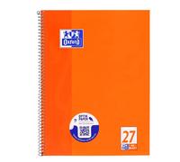 Oxford Collegeblock - Bloc de notas perforados (A4+, 80 hojas), naranja 1 unidad