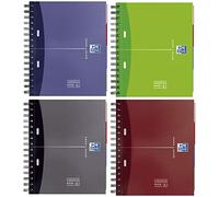 Cuaderno europeanbook 1 tapa extradura a5+ 100 hojas 5x5 colores surtidos essentials 3sep oxford 100100314 pack 5 unidades