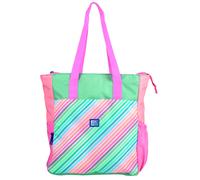 Oxford Bolso Tote/Mochila convertible Colorblock – 38 cm, bolsillo acolchado para portátil, RPET