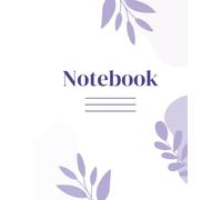 Oxford Composition Notebook, College Ruled Paper, Purple Flower Plant Cover, 120 Sheets, 1 Book
