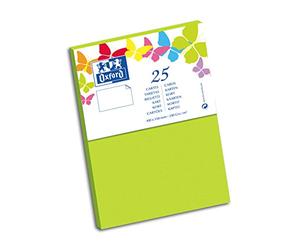 Oxford Correspondencia Lote de 10 paquetes de 25 tarjetas clásicas 10 x 15 cm Vert Anis