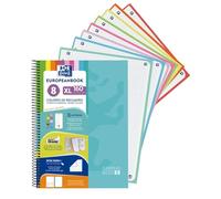 Oxford Cuaderno A4+, Europeanbook 8, Tapa Extradura, Cuadriculado 5X5, 160 Hojas, Color Ice Mint