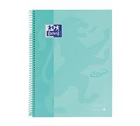 Oxford, Cuaderno A4+ Punteado, Bullet Journal, Tapa Extradura, 80 Hojas Microperforadas, Europeanbook Dotbook Touch, Color Ice Mint pastel